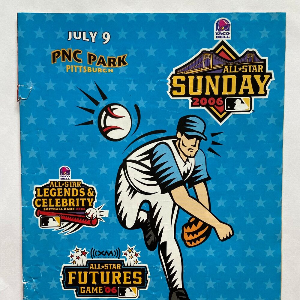 2006 PNC Park July 9th MLB All-Star Game Sunday Futures Game Program